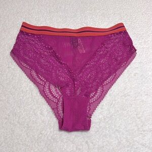 Victoria's Secret High Waist Cheeky Lace Panty Size Medium